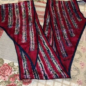 Vera Neumann silk oblong scarf 64” x 7”